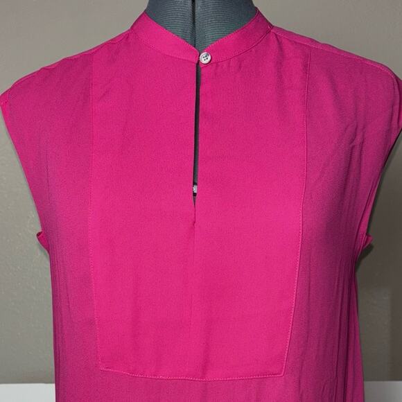 J. Crew Drapey cap-sleeve top Women's size XXS Fuchsia Dark Pink - Picture 12 of 16